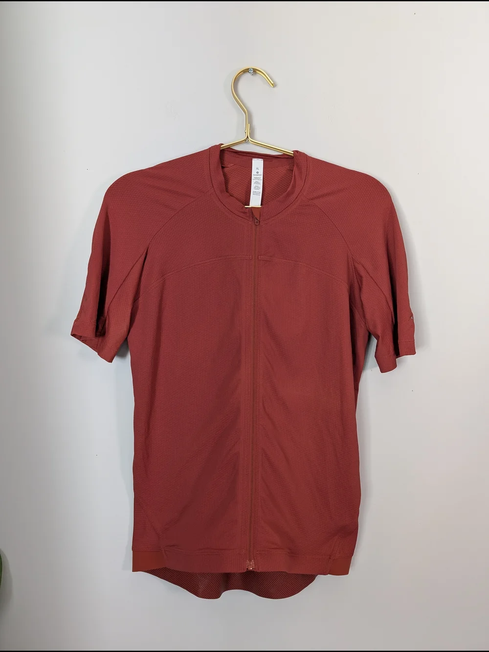 Lululemon City To Summit Cycling Jersey Rust Red